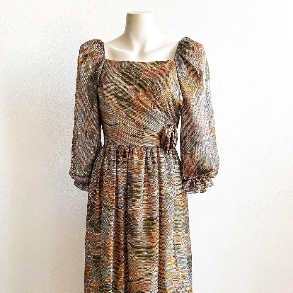 1970s Diane Dickinson Silk Dress